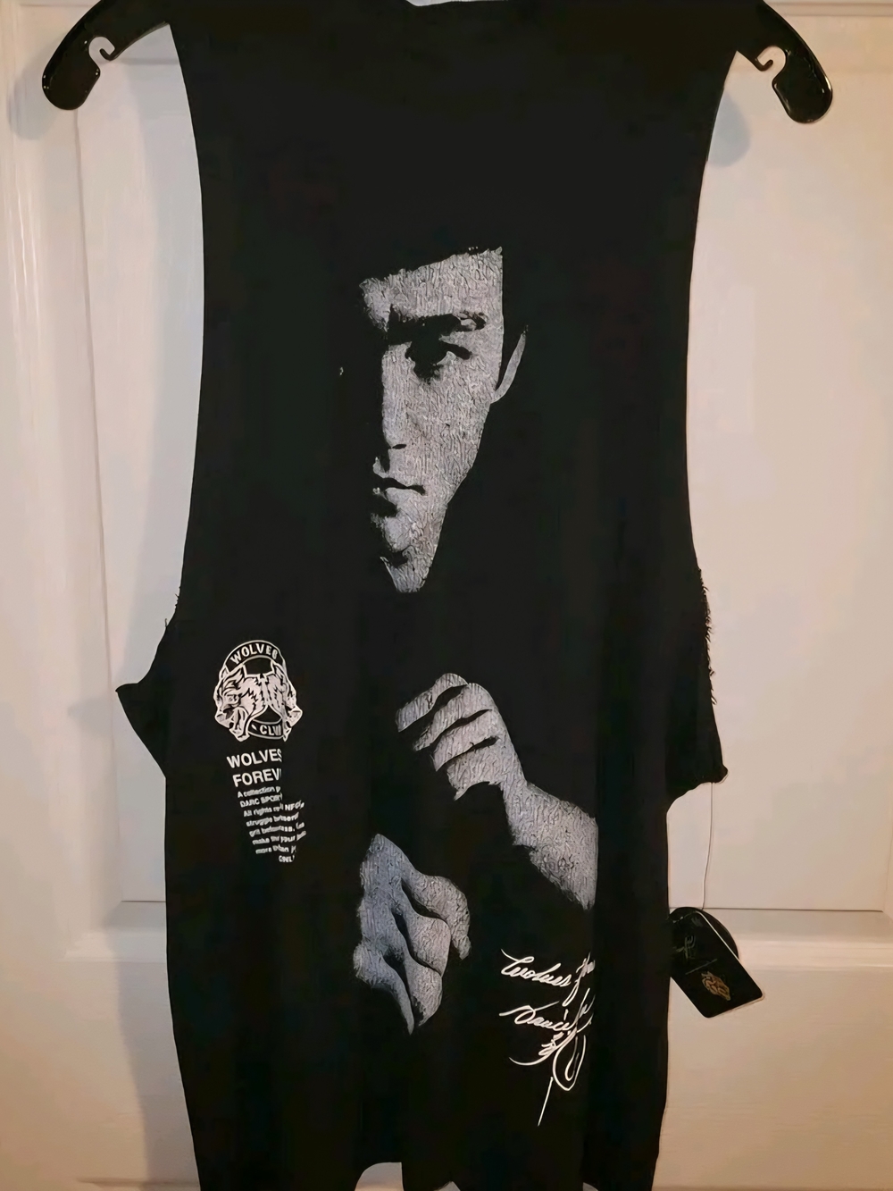 Darc Sport Black Graphic Muscle Tank with Monochrome Face Print #77 of 1000